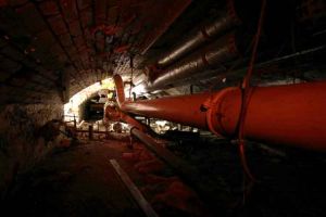 The service tunnels below the hospital. There was a rumor these tunnels were used to transport patients around the hospital.  